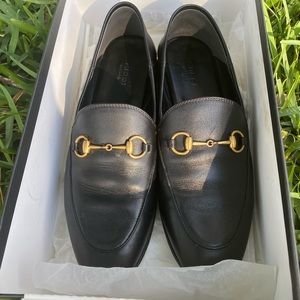 Gucci Leather Horsebit loafer black 38 1/2